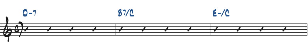 Dm7-B7/C-Em/C楽譜