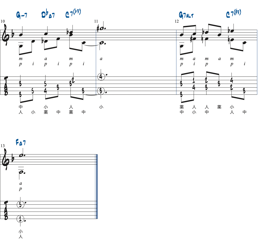 Jimmy Wyble Etude1楽譜ページ2