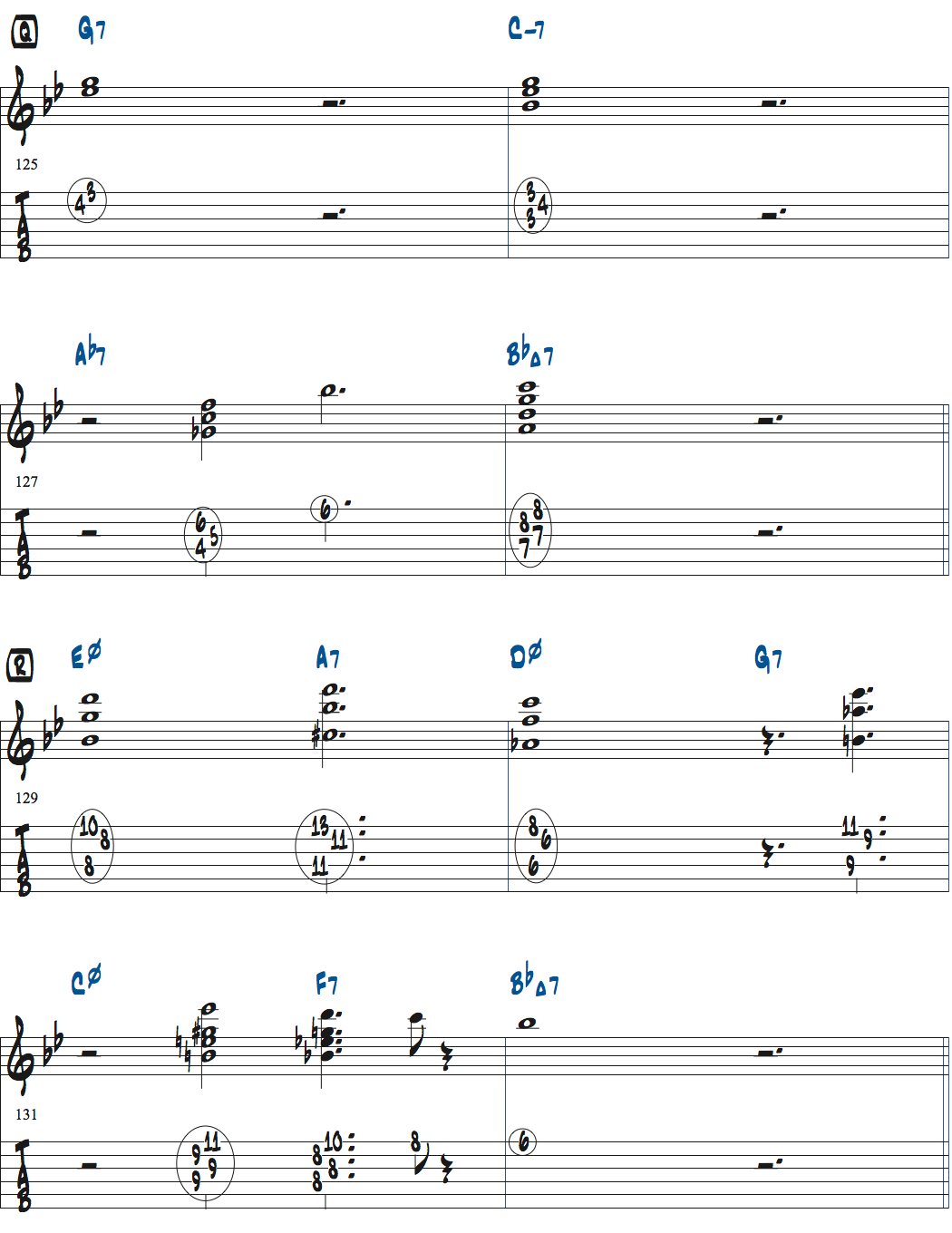 ジョナサン・クライスバーグの星影のステラベースソロのコンピング楽譜ページ2