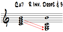CMa7ドロップ2、3五線譜